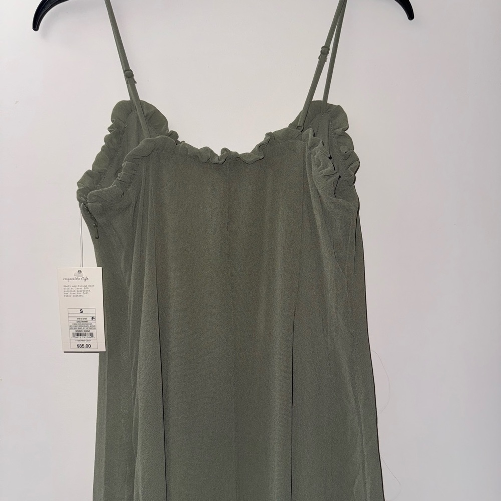 A New Day Olive Green Maxi Dress - Picture 4 of 6
